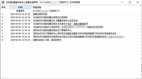 高效追蹤，一目了然 電腦批量查詢芝麻開門快遞物流與票據(jù)信息全攻略